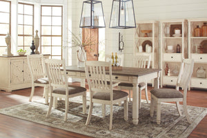 Bolanburg Pastoral Charm 6-Drawer Rectangle Dining Table Two-tone