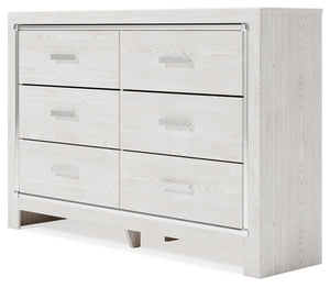 Altyra 6-Drawer Dresser White