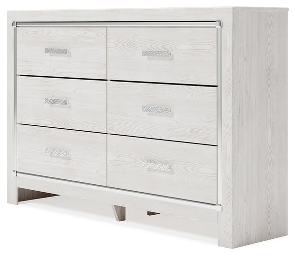 Altyra 6-Drawer Dresser White