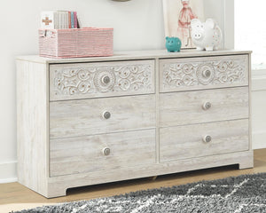Paxberry 6-Drawer Dresser Whitewash
