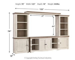 Havalance 4-Piece Entertainment Center Two-tone