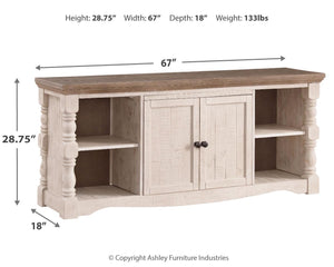 Havalance 67-Inch 2-Door XL TV Stand Two-tone