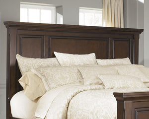 Porter Boho Haven Queen Panel Headboard Rustic Brown