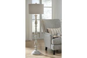 Ashley Bernadate Floor Lamp Whitewash Signature Design