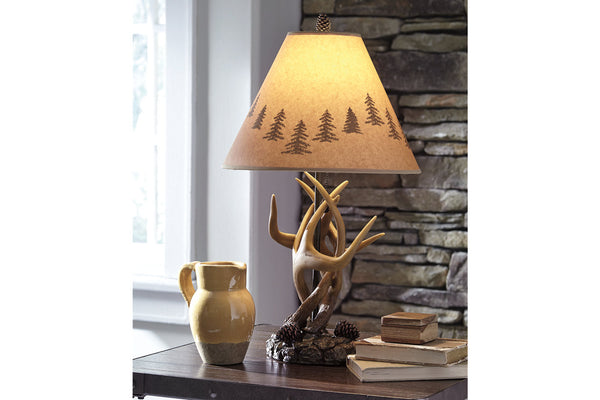 Ashley Derek Brown Table Lamp Set of 2