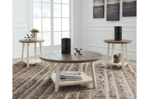 Bolanbrook Pastoral Charm 3-Piece Occasional Table Set Two-tone
