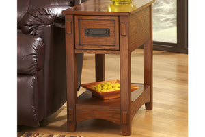 Breegin Urban Foundry 1-Drawer Chairside End Table Brown