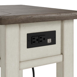 Bolanburg 1-Drawer Chairside End Table with USB Two-tone