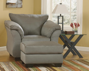 Darcy Rectangle Boho Haven Ottoman Cobblestone