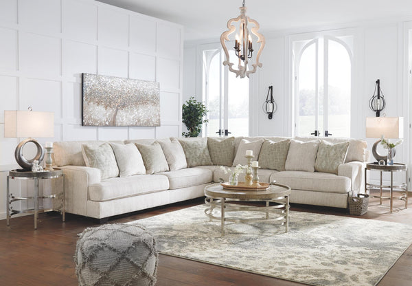 Rawcliffe 3-Piece Fabric Stationary Sectional Parchment