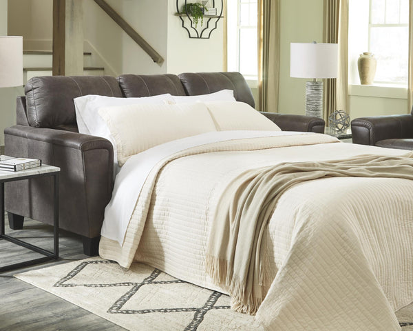 Navi Queen Stationary Sofa Stationary Sleeper Smoke