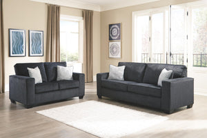 Altari Fabric Stationary Sofa Slate