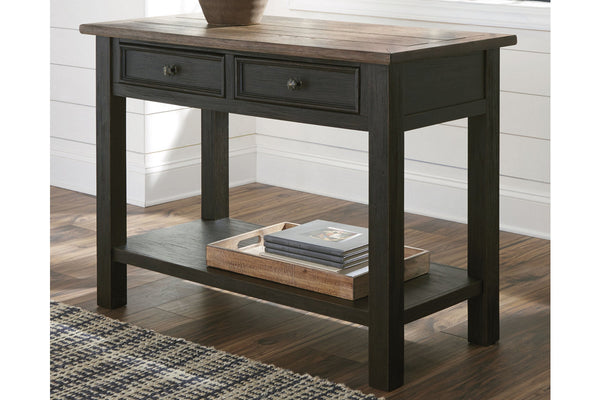 Tyler Creek Boho Haven 2-Drawer Console Table Grayish Brown/Black
