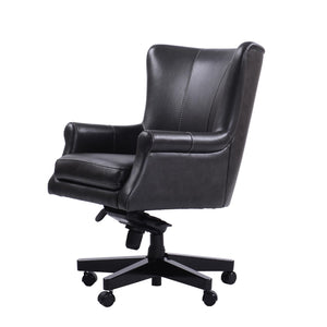 Parker House Leather Black Cyclone Home Office Desk Chair