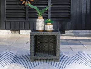 Elite Park Outdoor End Table Gray