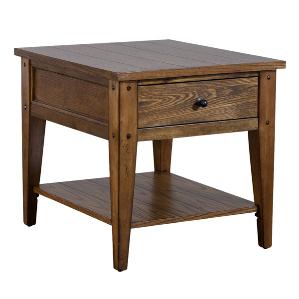 Liberty Furniture 3-Piece Oak Coffee Table Set Lake House