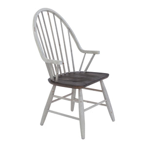 Liberty Furniture 7-Piece Trestle Two-Tone White Wood Dining Table Set Farmhouse