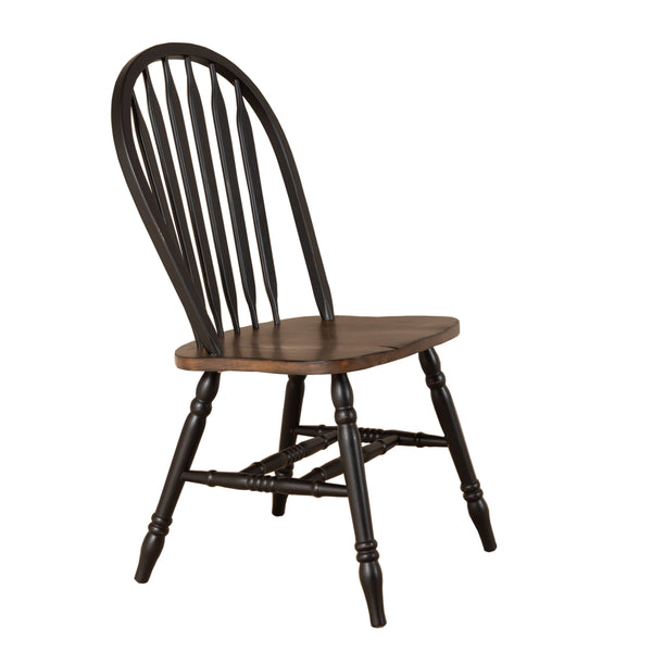 Liberty Furniture Carolina Crossing 5-Piece Antique Honey /Black Pedestal Casual Dining Table Set