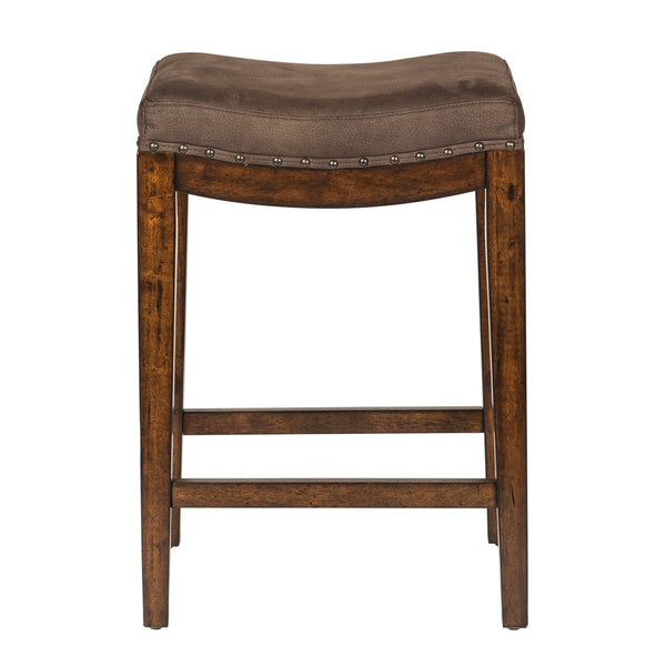 Liberty Furniture Aspen Skies Russet Brown Upholster Bar Stool