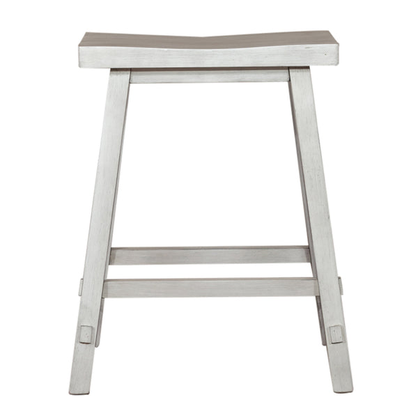 Liberty Furniture Creations Sawhorse White 24 Inch Counter Stool