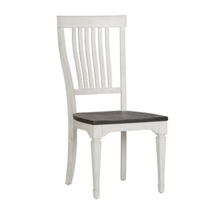 Liberty Furniture 5-Piece Wire Brushed White Charcoal Rectangular Dining Table Set Allyson Park