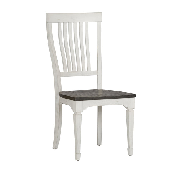 Liberty Furniture 5-Piece Wire Brushed White Charcoal Rectangular Dining Table Set Allyson Park