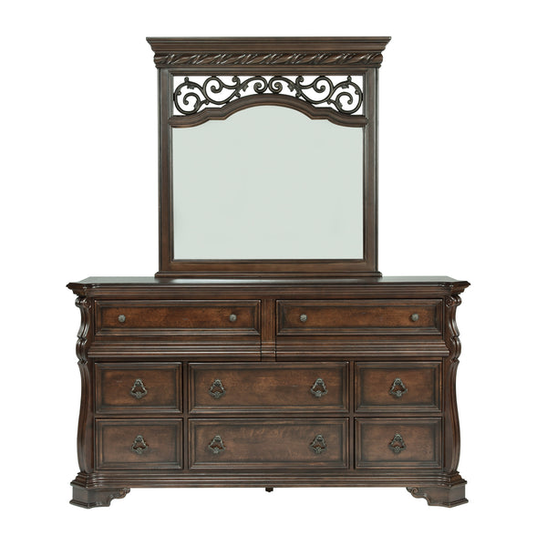 Liberty Furniture Arbor Place Brownstone Dresser & Mirror