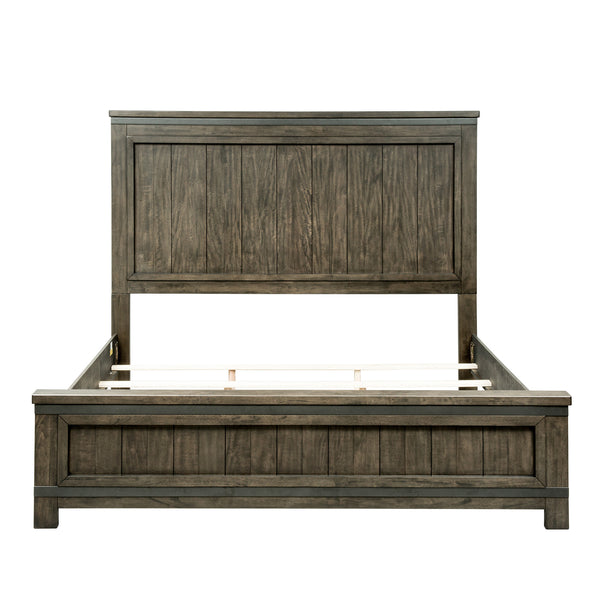 Liberty Furniture Complete California King Set Panel Bed, Dresser, Mirror & Nightstand Thornwood Hills