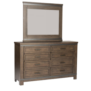 Liberty Furniture Complete Queen Bedroom Set Two-Sided Storage Bed, Dresser, Mirror, Chest & Nightstand Thornwood Hills