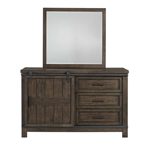 Liberty Furniture Thornwood Hills Rock Beaten Gray Mirror