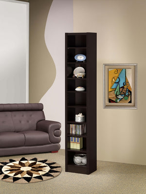 Coaster Eliam 71 Inch 9-Shelf Bookcase Cappuccino