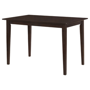 Coaster Gomez 5-Piece Rectangular Dining Table Set Cappuccino