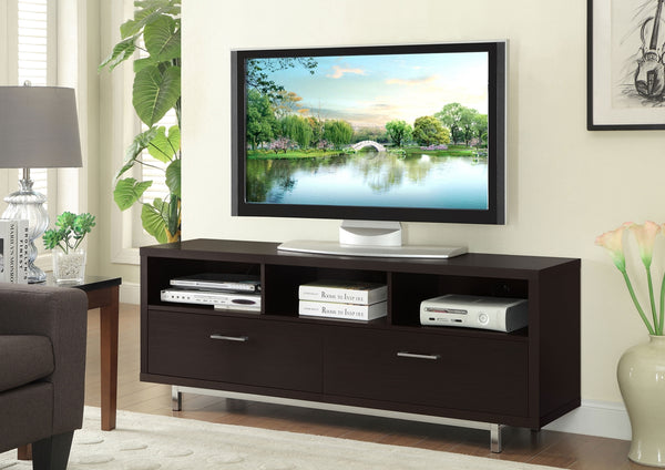 Coaster Casey 2-Drawer Engineered Wood 60 Inch TV Stand Cappuccino