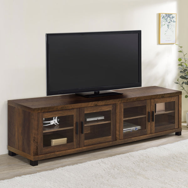 Coaster Sachin 4-Door Engineered Wood 79 Inch TV Stand Dark Pine