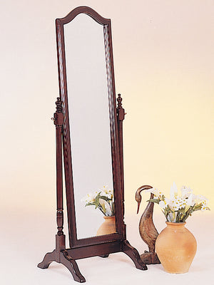 Coaster Cabot Wood Adjustable Full Length Cheval Mirror Merlot