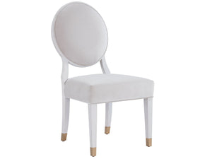 Universal Love. Joy. Bliss. Miranda Kerr Home Alabaster Oval Side Chair