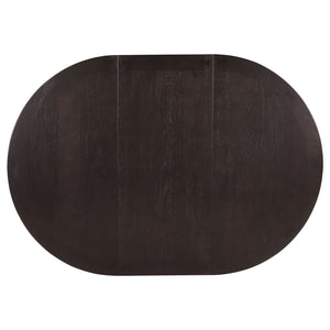 Coaster Lavon 5-Piece Oval Extension Leaf Dining Set Espresso