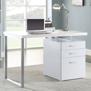 Coaster Brennan 47 Inch 3-Drawer Office Computer Desk White