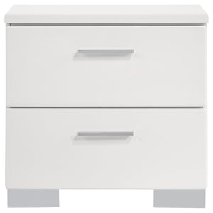 Coaster Felicity 4-Piece California King Bedroom Set White Gloss