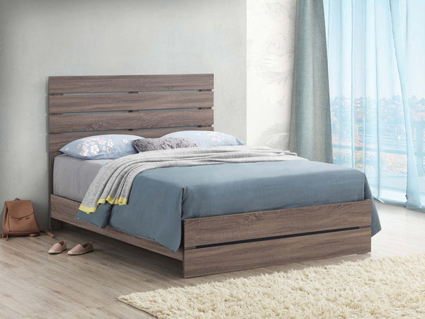 Coaster Brantford Wood King Panel Bed Barrel Oak