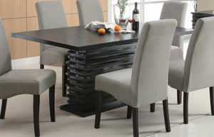 Coaster Stanton Rectangular 66 Inch Dining Table Black