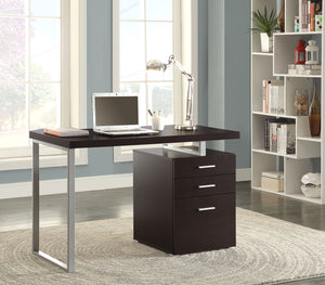 Coaster Brennan 47 Inch 3-Drawer Office Computer Desk Cappuccino