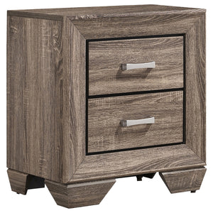 Coaster Kauffman 4-Piece King Bedroom Set in Washed Taupe