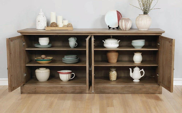 Coaster Brockway 4-Door Dining Sideboard Buffet Cabinet Barley Brown