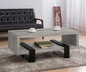 Coaster Dinard Engineered Wood Coffee Table Grey Driftwood