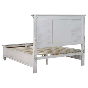 Coaster Franco 5-Piece King Storage Bedroom Set Distressed White