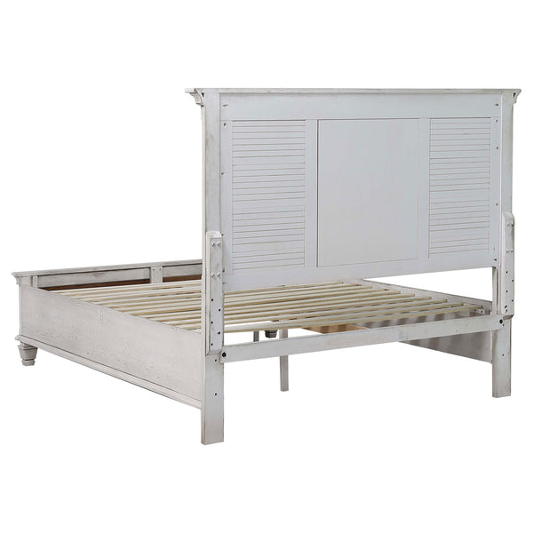 Coaster Franco 5-Piece King Storage Bedroom Set Distressed White