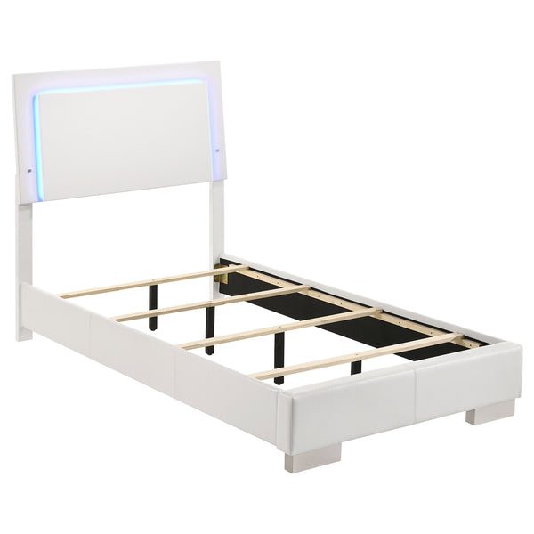 Coaster Felicity 4-Piece Twin Bedroom Set White High Gloss