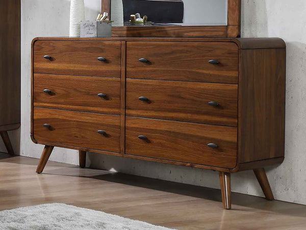 Coaster Robyn 6-Drawer Dresser Dark Walnut