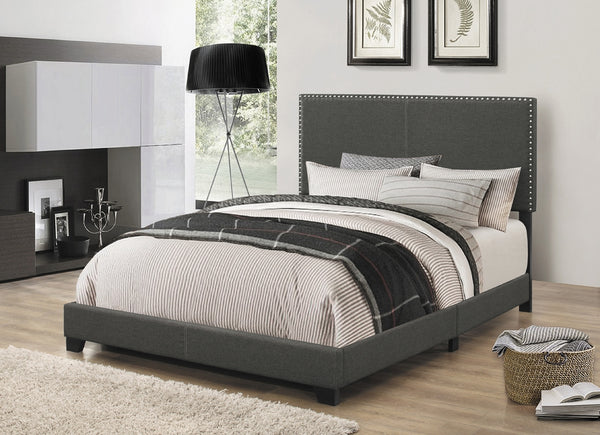 Coaster Boyd Upholstered Full Panel Bed Charcoal